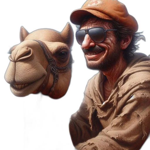 mask, face, animal, staff, photorealistic, oil painting, concept art, watercolor transparent PNG cut-out