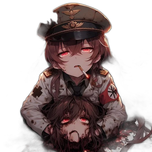 weapon, hat, face, staff, anime, pixel art, concept art, photorealistic transparent PNG cut-out