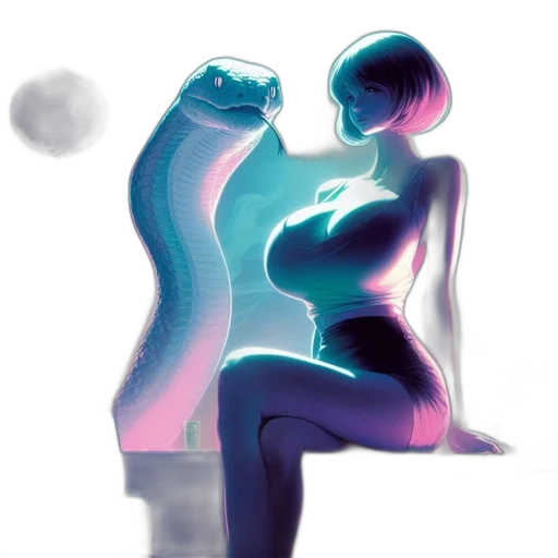 bottle, dress, robot, jewelry, concept art, vaporwave, fantasy art, 3d render transparent PNG cut-out