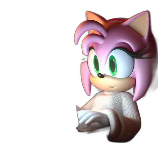 animal, creature, staff, face, 3d render, concept art, pixel art, vaporwave transparent PNG cut-out