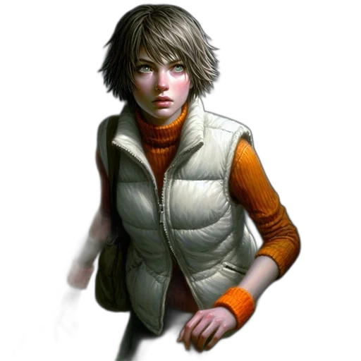 jacket, staff, face, concept art, photorealistic, fantasy art, 3d render, earth tones transparent PNG cut-out