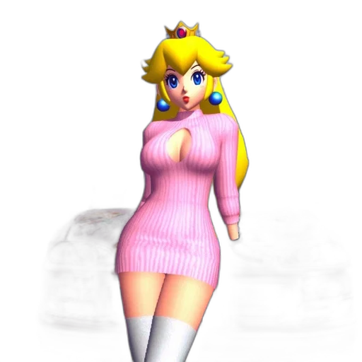 dress, crown, staff, 3d render, concept art, vaporwave, pixel art, pastel transparent PNG cut-out