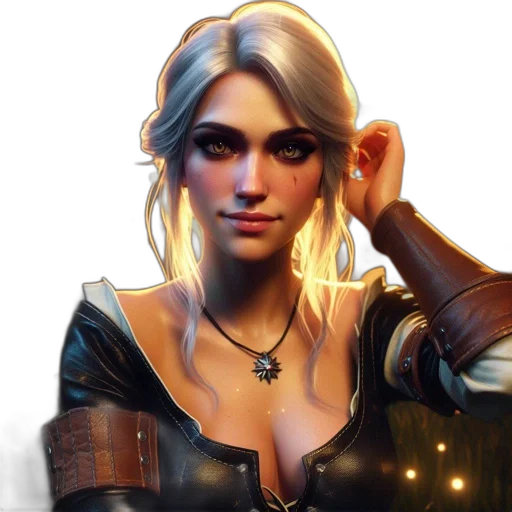 face, staff, fantasy art, concept art, photorealistic, comic book art, golden, female transparent PNG cut-out