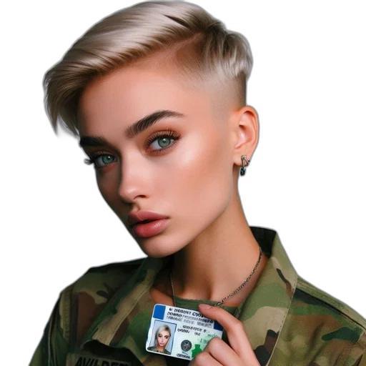 jacket, hair, jewelry, face, cyberpunk, photorealistic, vaporwave, cartoon transparent PNG cut-out