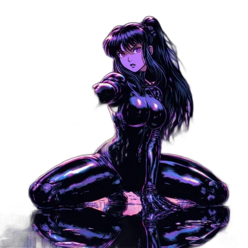 dress, robot, creature, animal, anime, concept art, cyberpunk, comic book art transparent PNG cut-out