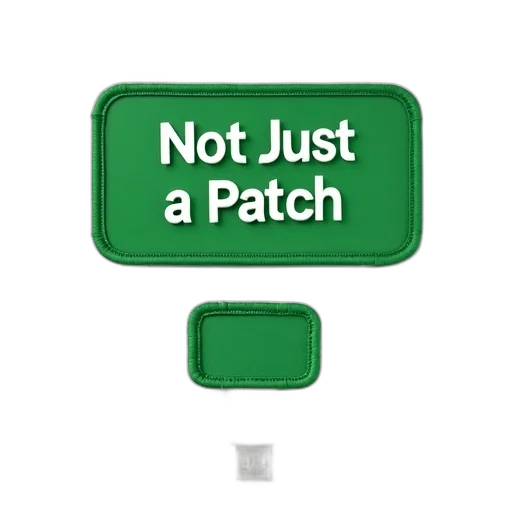 jacket, jewelry, green, patch, words, not, just, white transparent PNG cut-out