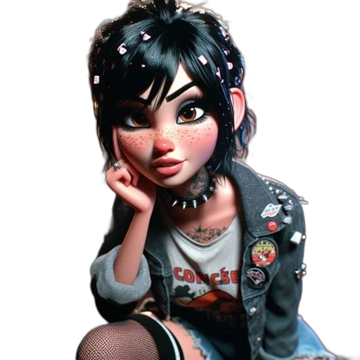 jewelry, jacket, face, robot, cartoon, 3d render, photorealistic, concept art transparent PNG cut-out