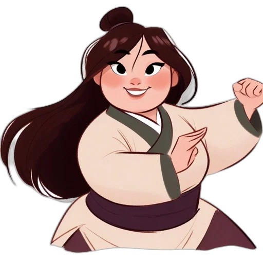 staff, cartoon, concept art, anime, watercolor, animated, female, character transparent PNG cut-out
