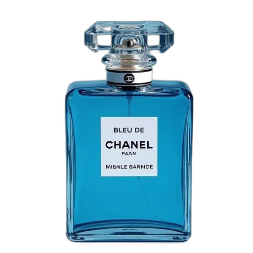 bottle, blue, perfume, bleu transparent PNG cut-out
