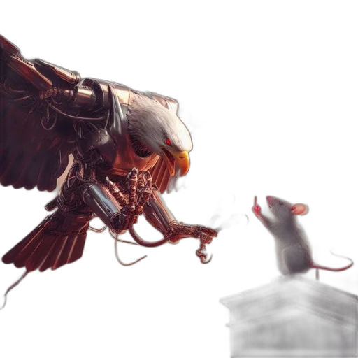 creature, animal, robot, concept art, 3d render, fantasy art, photorealistic, enormous transparent PNG cut-out