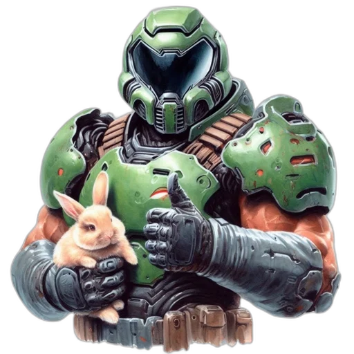 robot, animal, weapon, concept art, pixel art, comic book art, 3d render, outer space transparent PNG cut-out