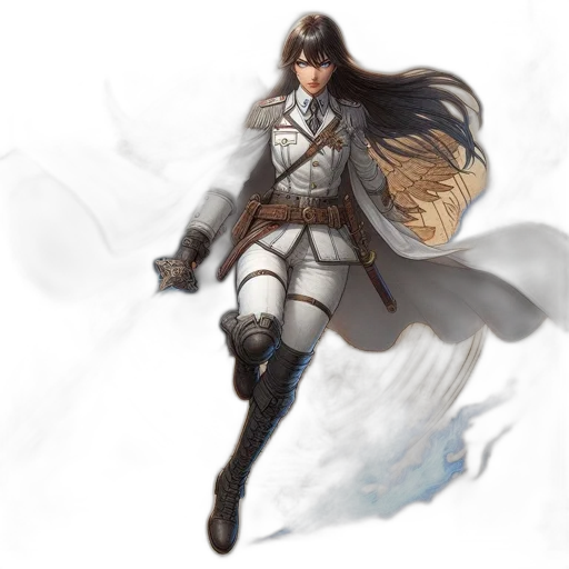 sword, weapon, dragon, fantasy art, concept art, watercolor, pixel art, fog transparent PNG cut-out