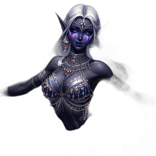 mask, jewelry, robot, staff, fantasy art, concept art, 3d render, comic book art transparent PNG cut-out