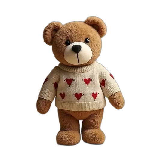 3d render, polo, bear, sweater, children, capsule, collection transparent PNG cut-out