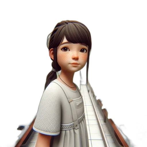 dress, staff, robot, face, 3d render, concept art, photorealistic, fantasy art transparent PNG cut-out