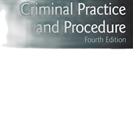 fourth, edition, criminal, practice, procedure, book, cover, featuring transparent PNG cut-out