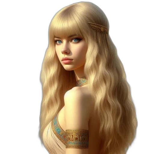 hair, jewelry, dress, crown, fantasy art, 3d render, photorealistic, concept art transparent PNG cut-out