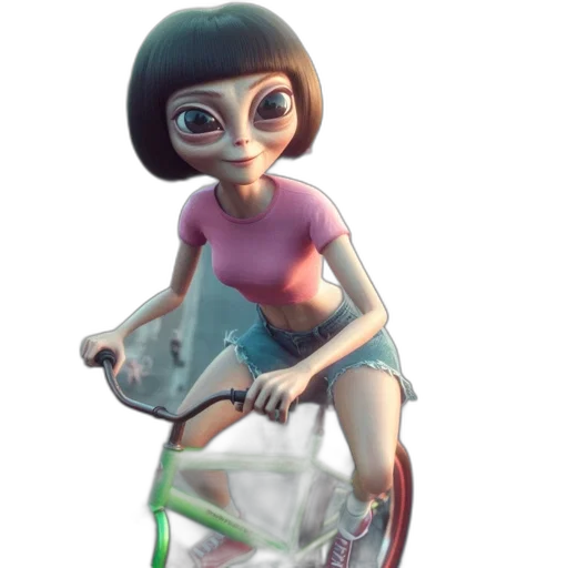 dress, robot, creature, staff, concept art, 3d render, fantasy art, cartoon transparent PNG cut-out