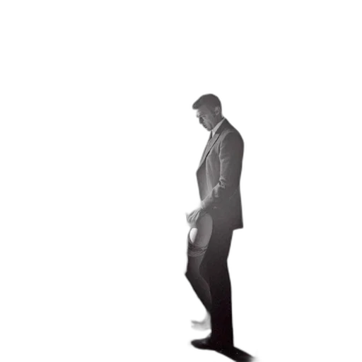 jacket, staff, dress, shoes, concept art, 3d render, photorealistic, monochrome transparent PNG cut-out