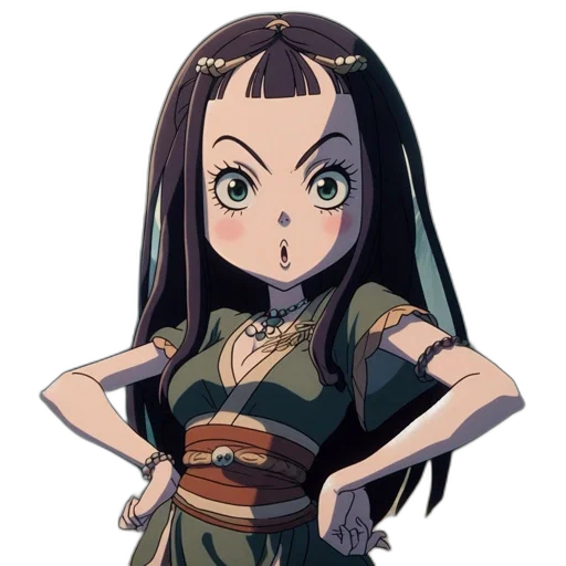 dragon, staff, dress, weapon, anime, cartoon, fantasy art, pixel art transparent PNG cut-out