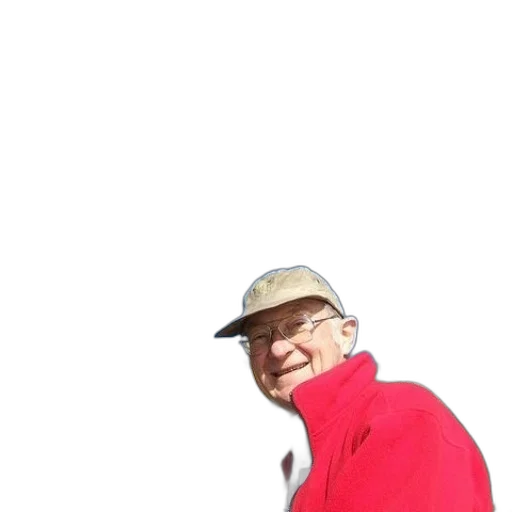 jacket, staff, hat, face transparent PNG cut-out