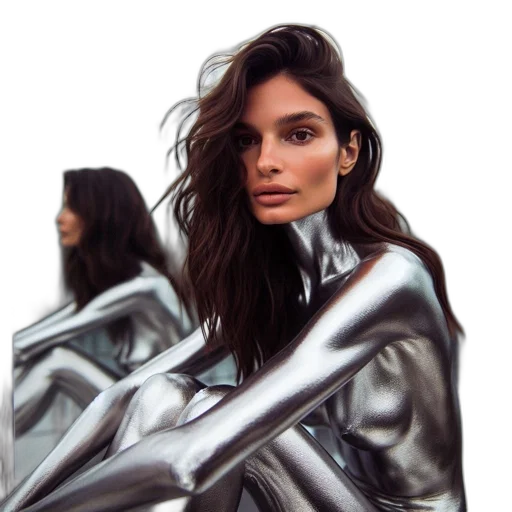 jacket, hair, dress, face, photorealistic, oil painting, concept art, 3d render transparent PNG cut-out