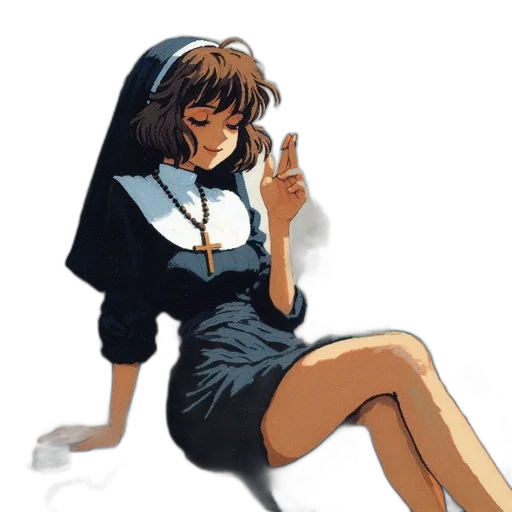 dress, jacket, concept art, pixel art, anime, vaporwave, monochrome, dark transparent PNG cut-out