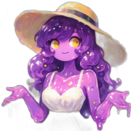 hat, creature, staff, crown, pixel art, fantasy art, concept art, watercolor transparent PNG cut-out