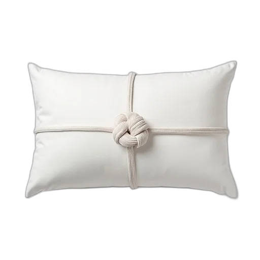 furniture, white, pillow, simple, elegant, design, featuring, central transparent PNG cut-out