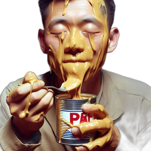 food, face, mask, photorealistic, concept art, 3d render, oil painting, golden transparent PNG cut-out
