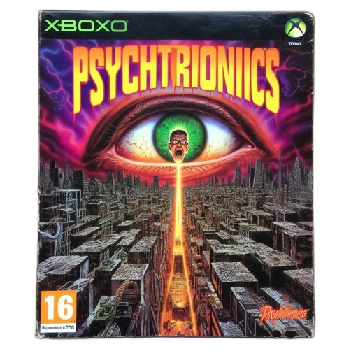 cyberpunk, concept art, vibrant, box, cover, features, giant, eye transparent PNG cut-out