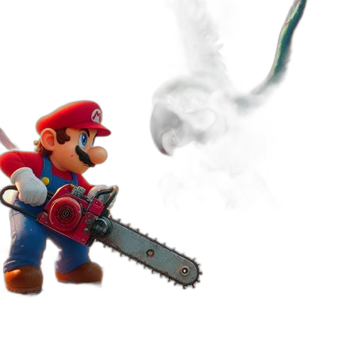 weapon, sword, staff, robot, 3d render, concept art, pixel art, fire transparent PNG cut-out