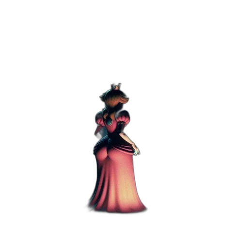 dress, crown, hat, jewelry, pixel art, 3d render, concept art, fantasy art transparent PNG cut-out