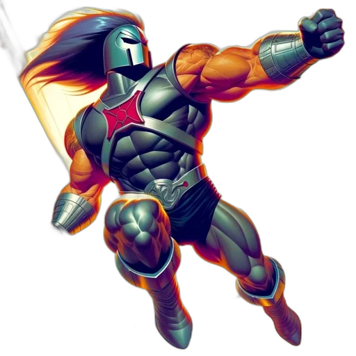robot, sword, comic book art, concept art, fantasy art, pixel art, armored, figure transparent PNG cut-out