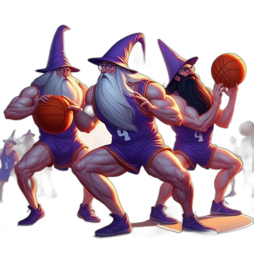 concept art, fantasy art, pixel art, 3d render, animated, wizard-like, figures, play transparent PNG cut-out