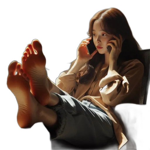 shoes, face, photorealistic, oil painting, concept art, fantasy art, night, rain transparent PNG cut-out