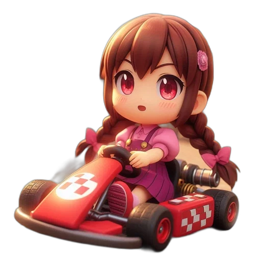 car, weapon, 3d render, concept art, anime, pixel art, animated, girl transparent PNG cut-out