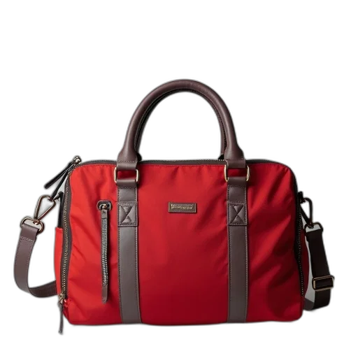 red, jet, bag, made transparent PNG cut-out