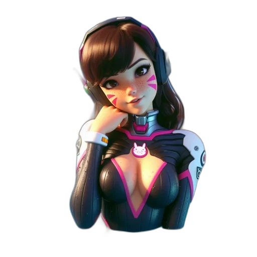 robot, face, dress, mask, concept art, 3d render, pixel art, cyberpunk transparent PNG cut-out