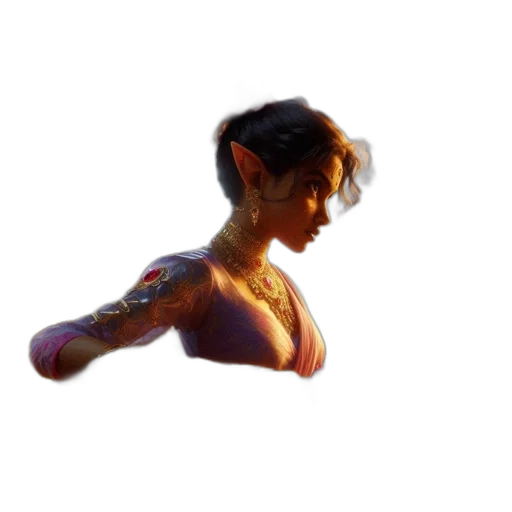 jewelry, staff, dragon, creature, concept art, 3d render, photorealistic, cyberpunk transparent PNG cut-out