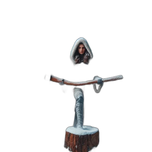 staff, sword, weapon, robot, concept art, 3d render, fantasy art, photorealistic transparent PNG cut-out