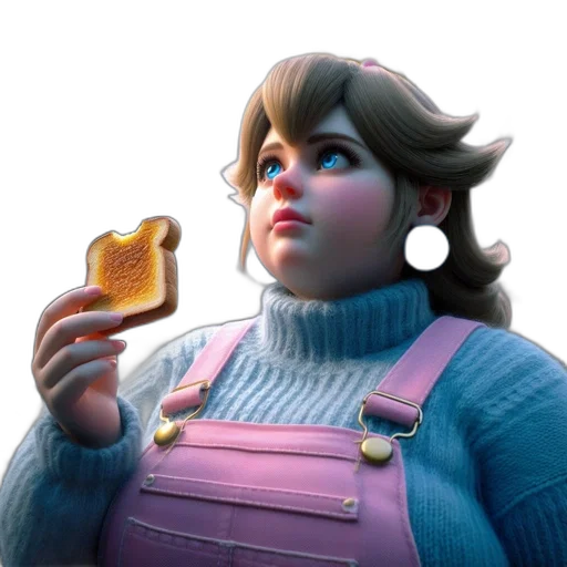 food, face, weapon, creature, concept art, 3d render, vaporwave, fantasy art transparent PNG cut-out
