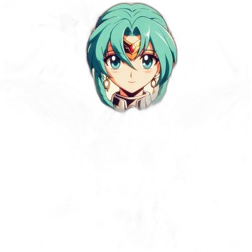 face, mask, staff, crown, anime, pixel art, 3d render, concept art transparent PNG cut-out