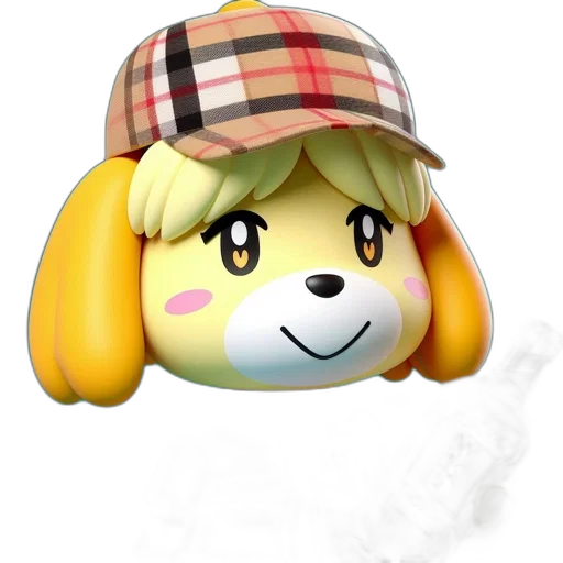hat, staff, mask, animal, concept art, pixel art, 3d render, vaporwave transparent PNG cut-out
