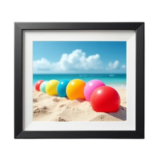 jewelry, food, photorealistic, 3d render, beach, framed, picture, scene transparent PNG cut-out