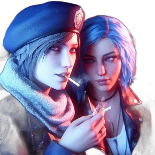 jacket, hat, weapon, face, concept art, cyberpunk, photorealistic, 3d render transparent PNG cut-out