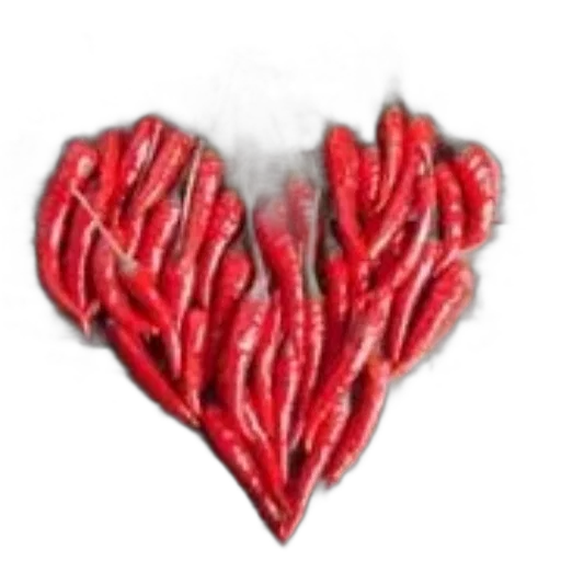 jewelry, food, 3d render, pixel art, photorealistic, concept art, red, chili transparent PNG cut-out