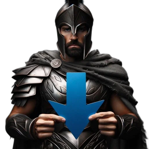 sword, ancient, warrior, wearing, elaborate, armor, wielding, pointed transparent PNG cut-out