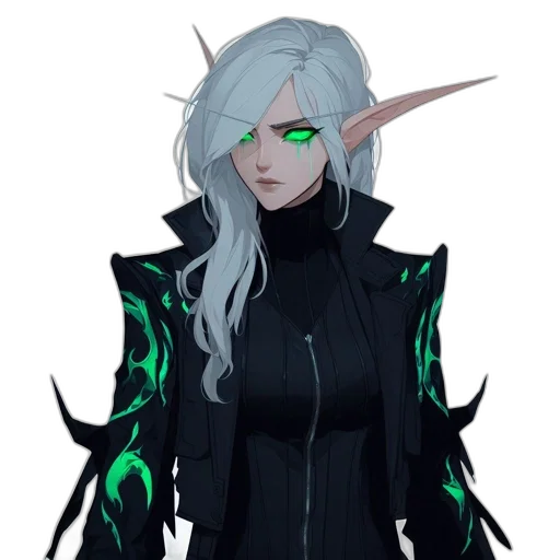 staff, concept art, fantasy art, pixel art, cyberpunk, green, dark, monochrome transparent PNG cut-out