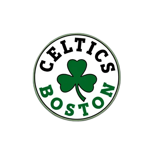 circular, logo, boston, celtics, basketball, team, centered, green transparent PNG cut-out